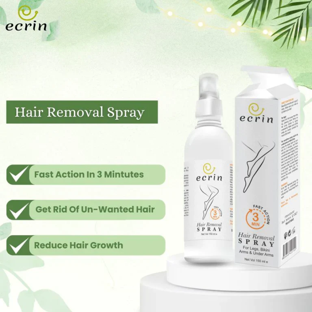 Ecrin Hair Removal Spray for Men & Women