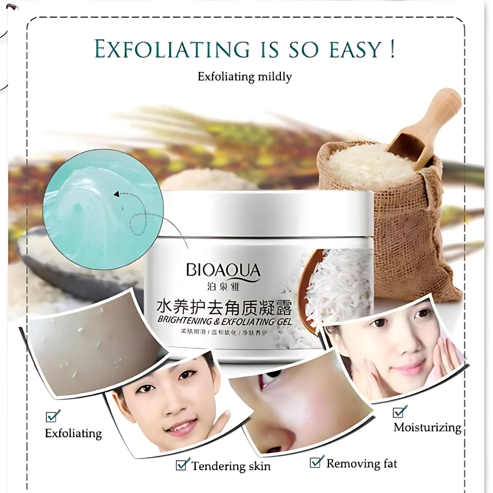 BIOAQUA Brightening & Exfoliating Rice Gel Face Scrub