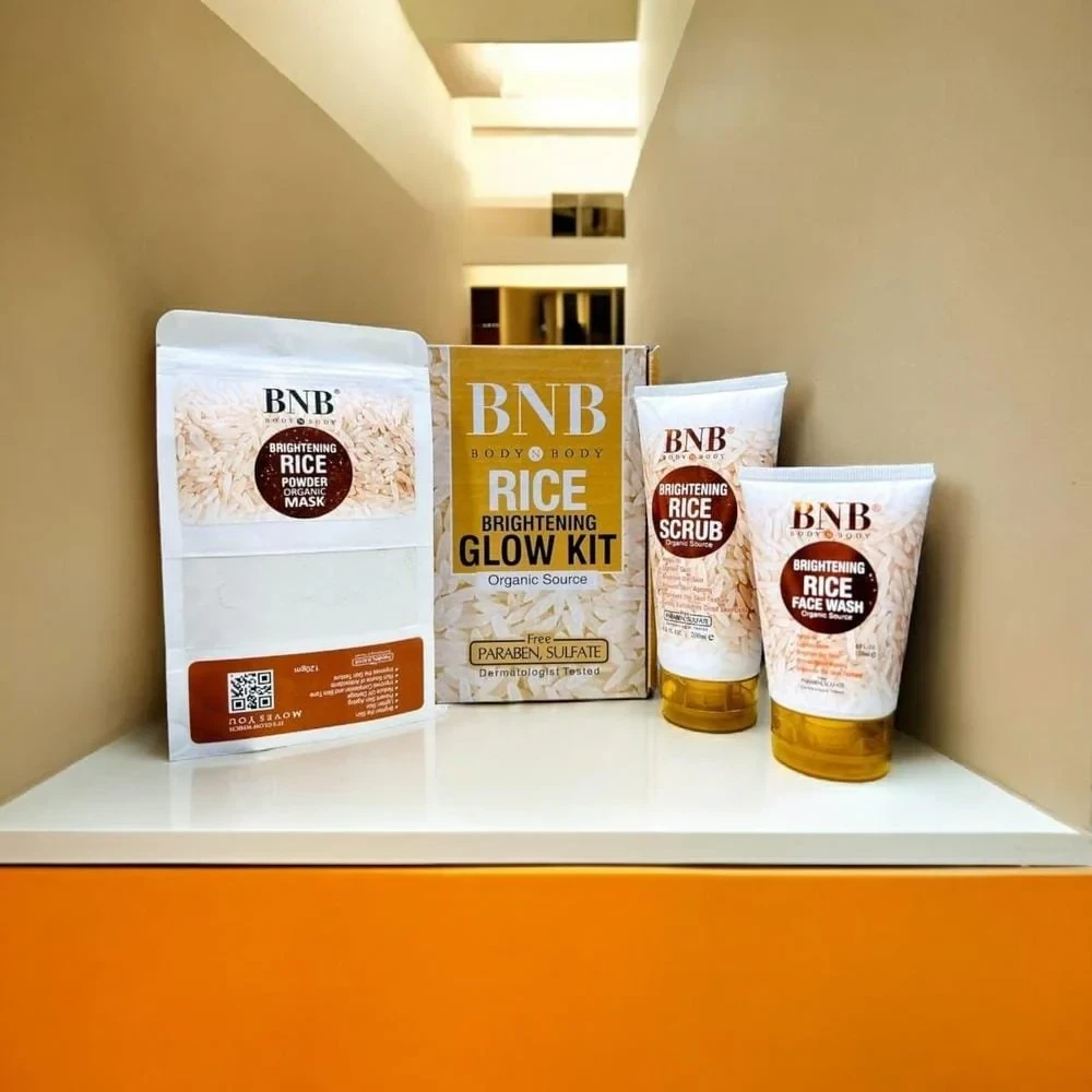 BNB Whitening Rice Organic Glow Kit