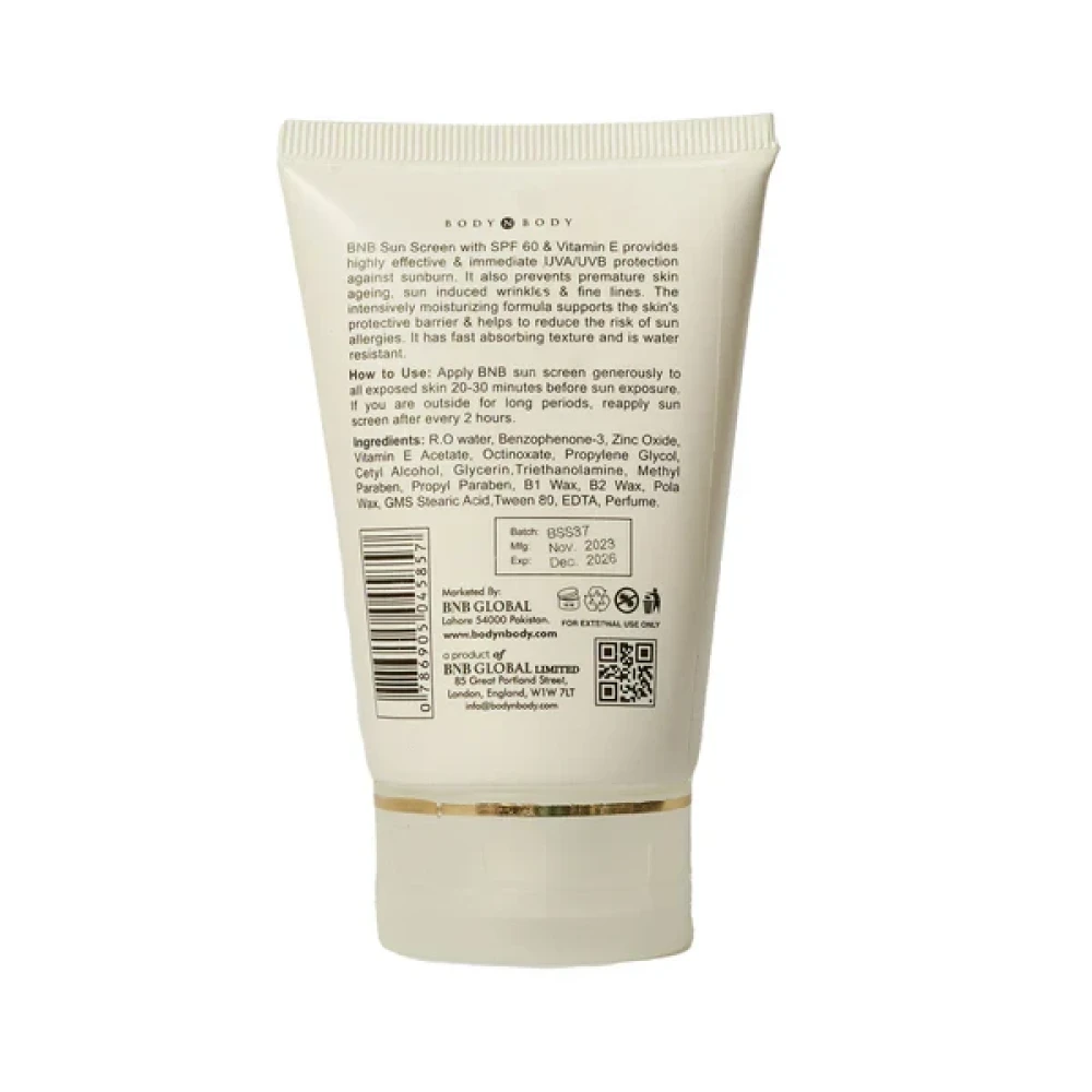 BNB Vitamin E Sunscreen SPF 60