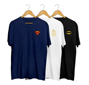 Jersey Printed T-Shirt Pack of 3 for Men