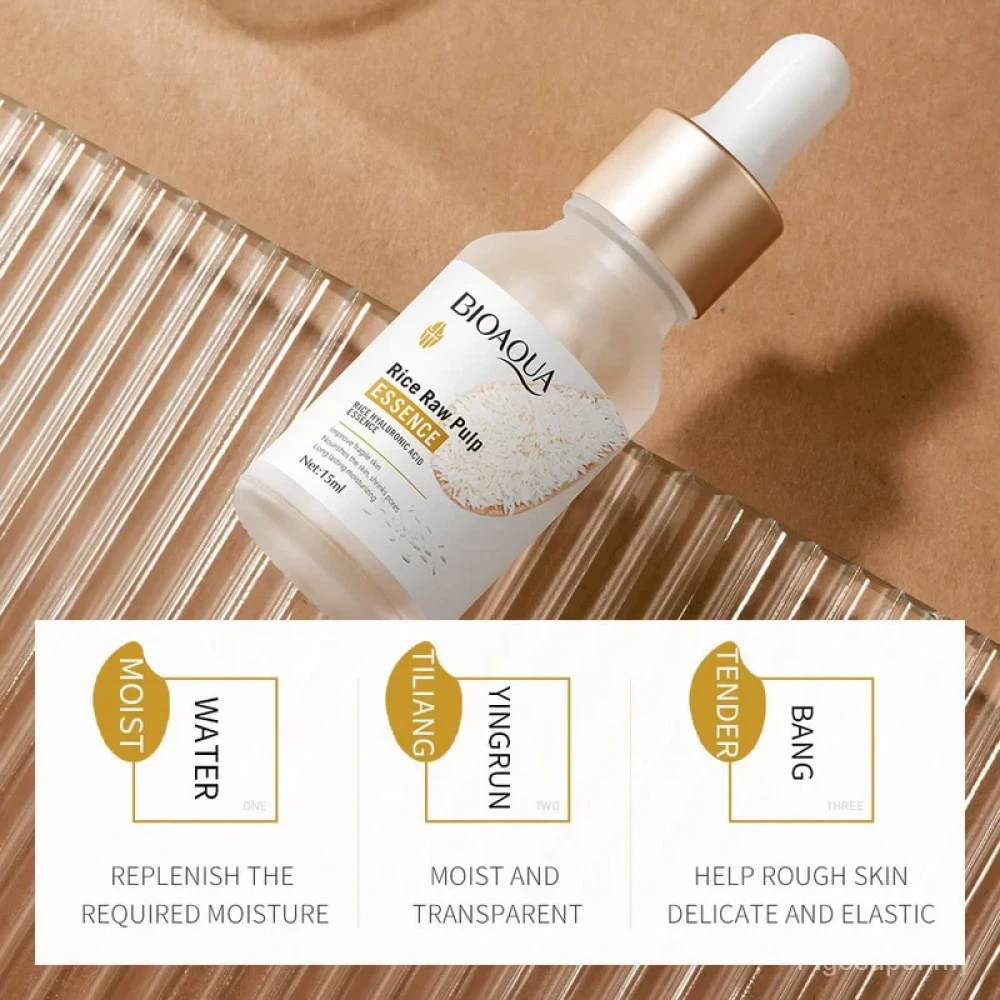 BIOAQUA Hyaluronic Acid Rice Raw Pulp Essence Face Serum